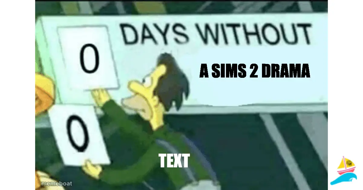 a sims 2 drama