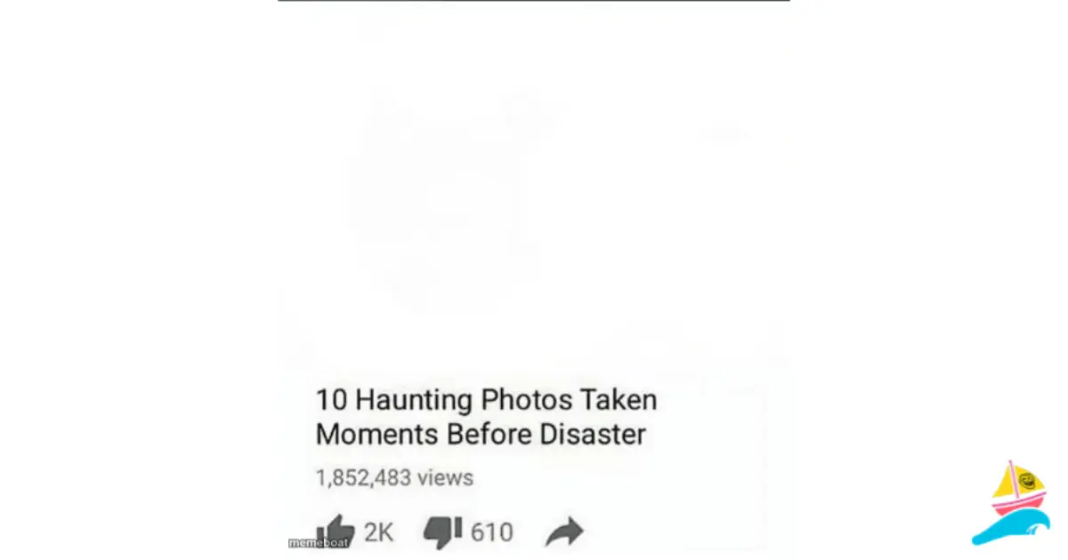 10 Moments Before Disaster meme