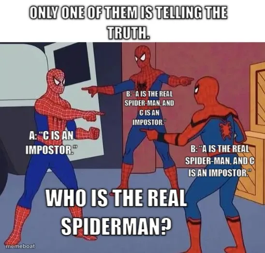 3 Spiderman Pointing meme created by the community