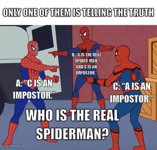 3 Spiderman Pointing meme created by the community