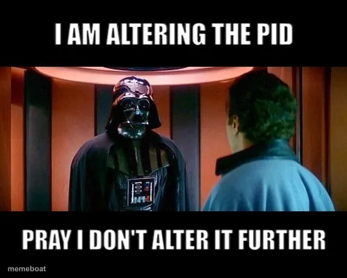 I am altering the PID