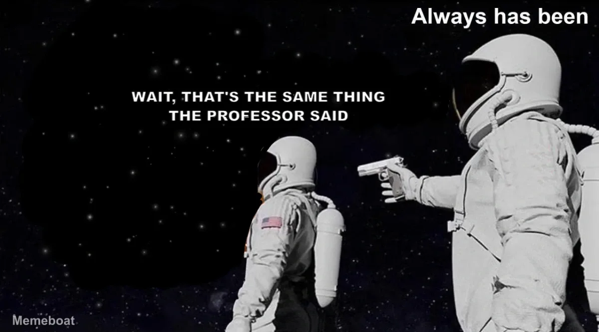 Always Has Been meme created by the community