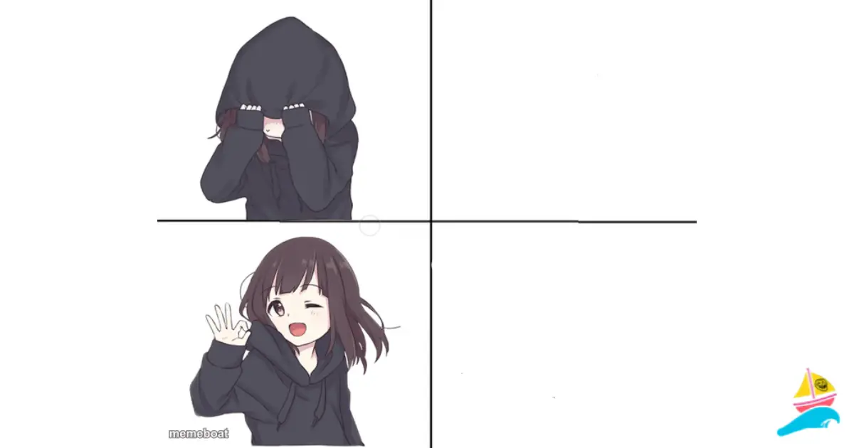Anime girl hotline bling meme