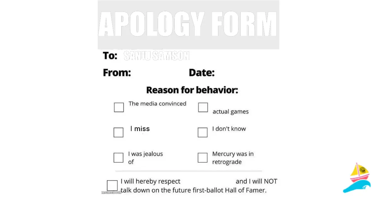 Apology Form Meme Generator – Blank Template | Memeboat