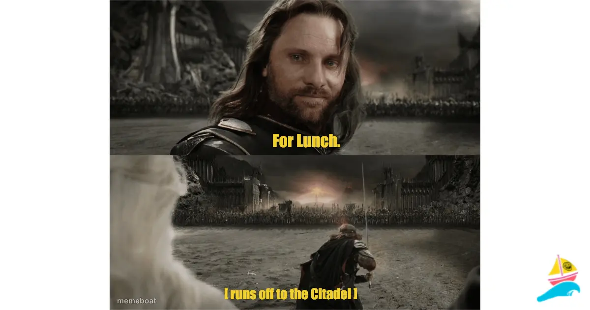 For Lunch.