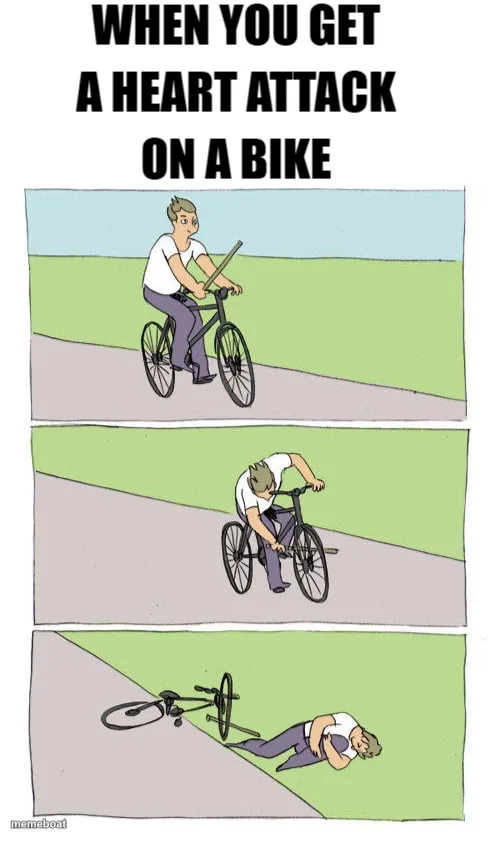 Bike Fall meme created by the community