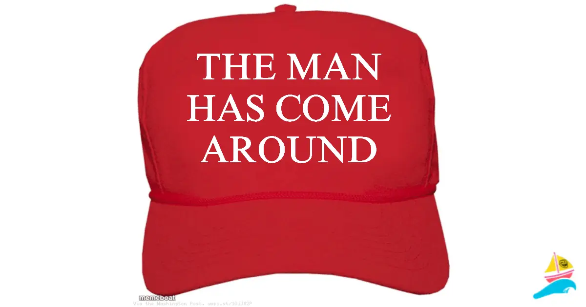 The man has come around