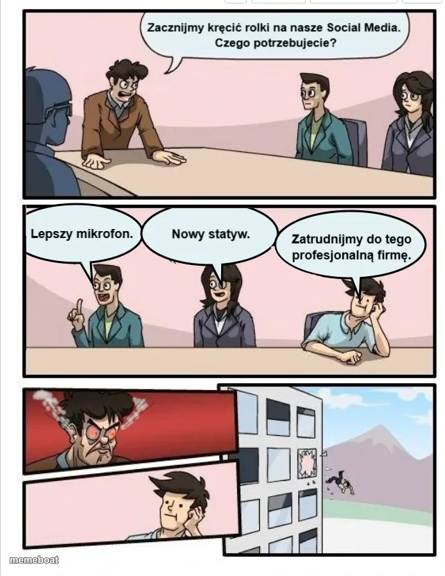 Boardroom Suggestion meme created by the community
