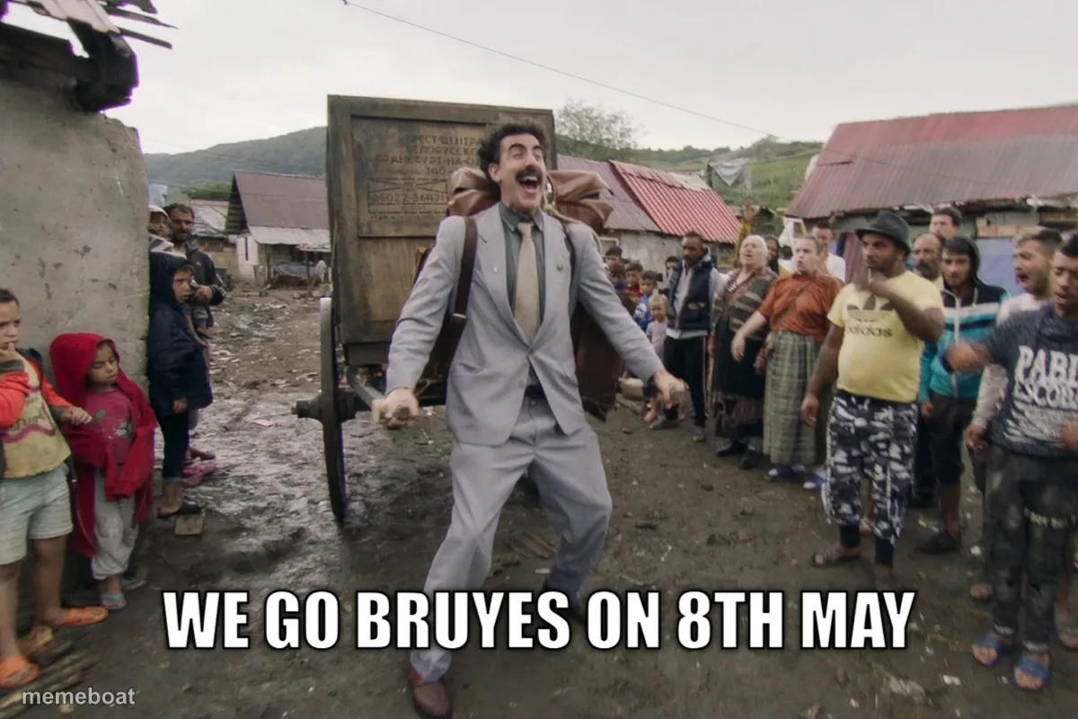 We go BruYes on 8th May