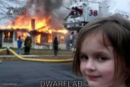 Burning House Girl meme created by the community