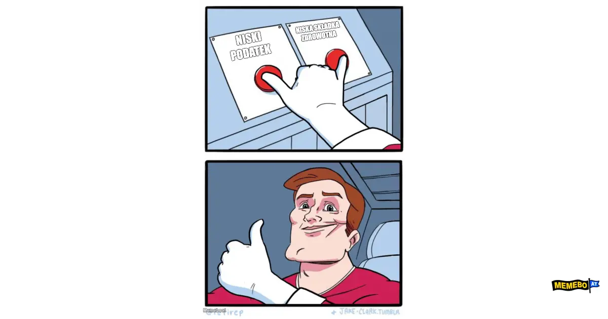 Both Buttons Pressed meme created by the community