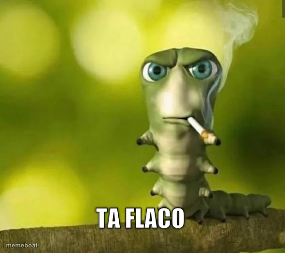 Caterpillar smoking meme created by the community