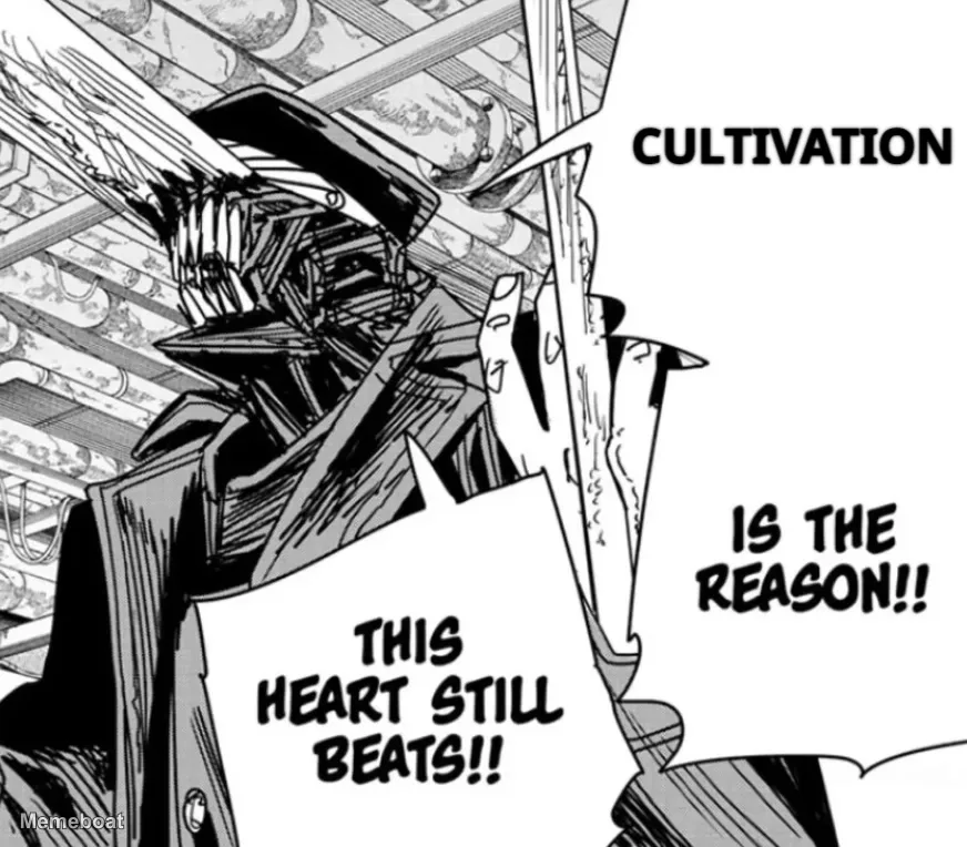 Chainsaw Man Heart Still Beats meme created by the community