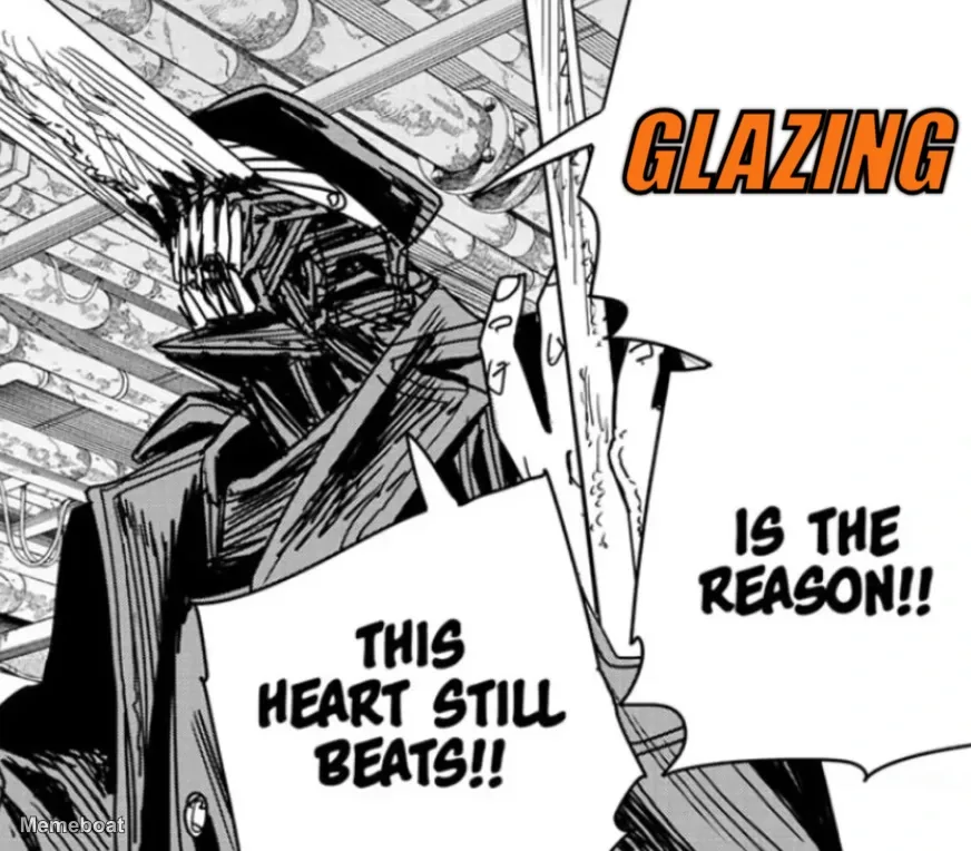 Chainsaw Man Heart Still Beats meme created by the community