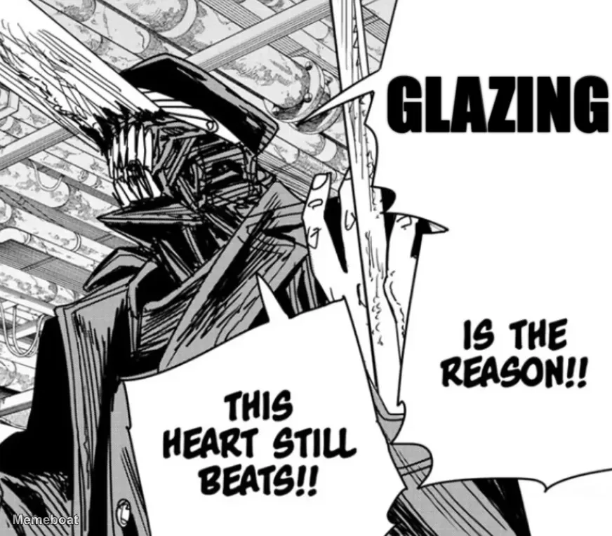 Chainsaw Man Heart Still Beats meme created by the community