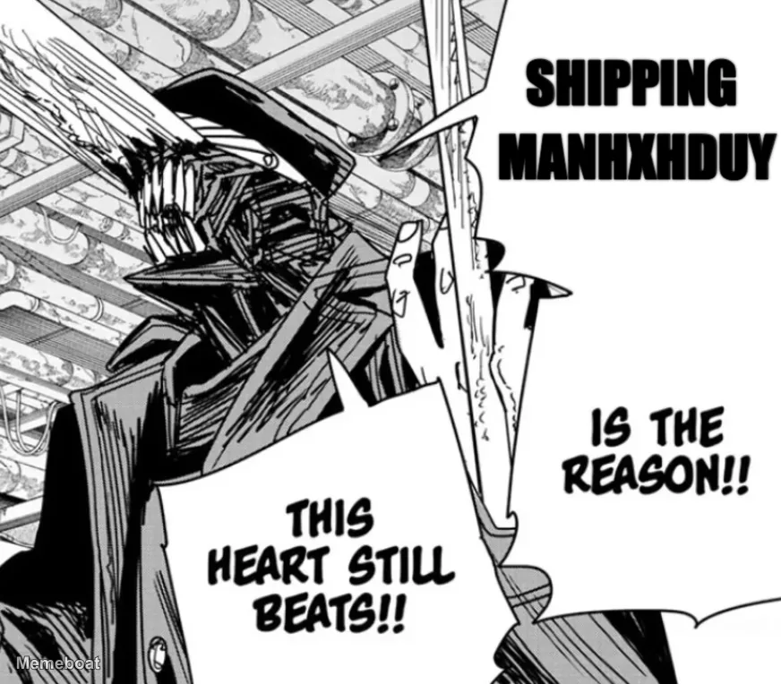 Chainsaw Man Heart Still Beats meme created by the community