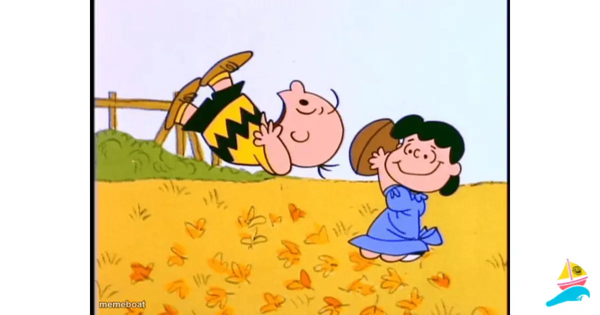 Charlie Brown football meme