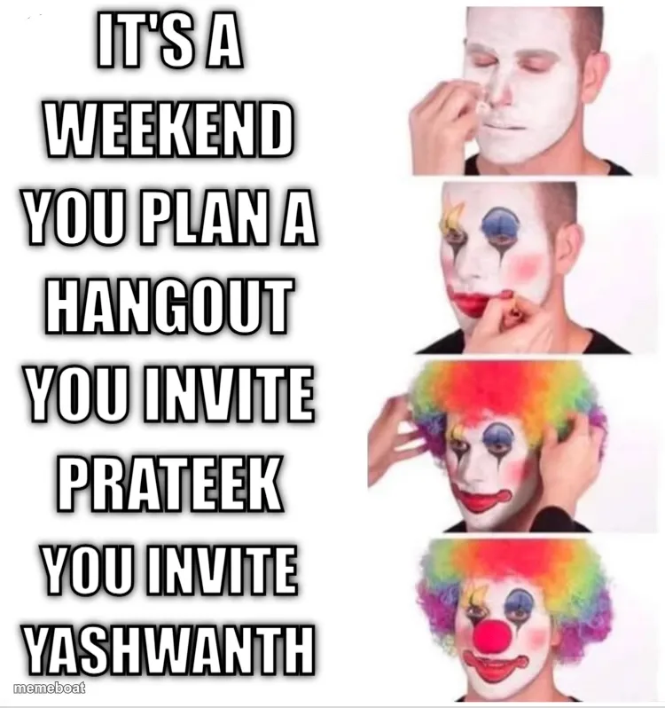 Clown Applying Makeup meme created by the community