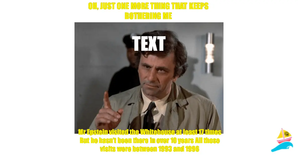 Oh, just one more thing that keeps bothering me