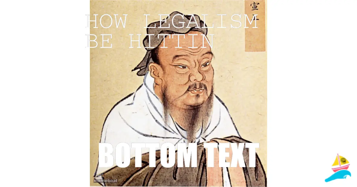 how legalism be hittin