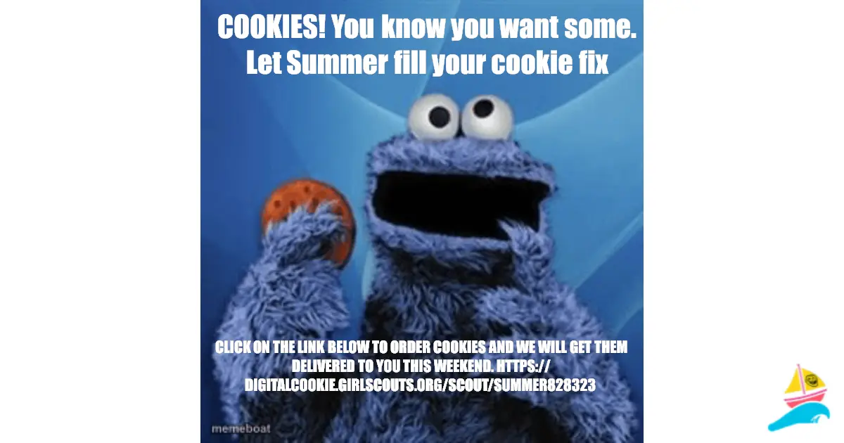 COOKIES! You know you want some. Let Summer fill your cooki…
