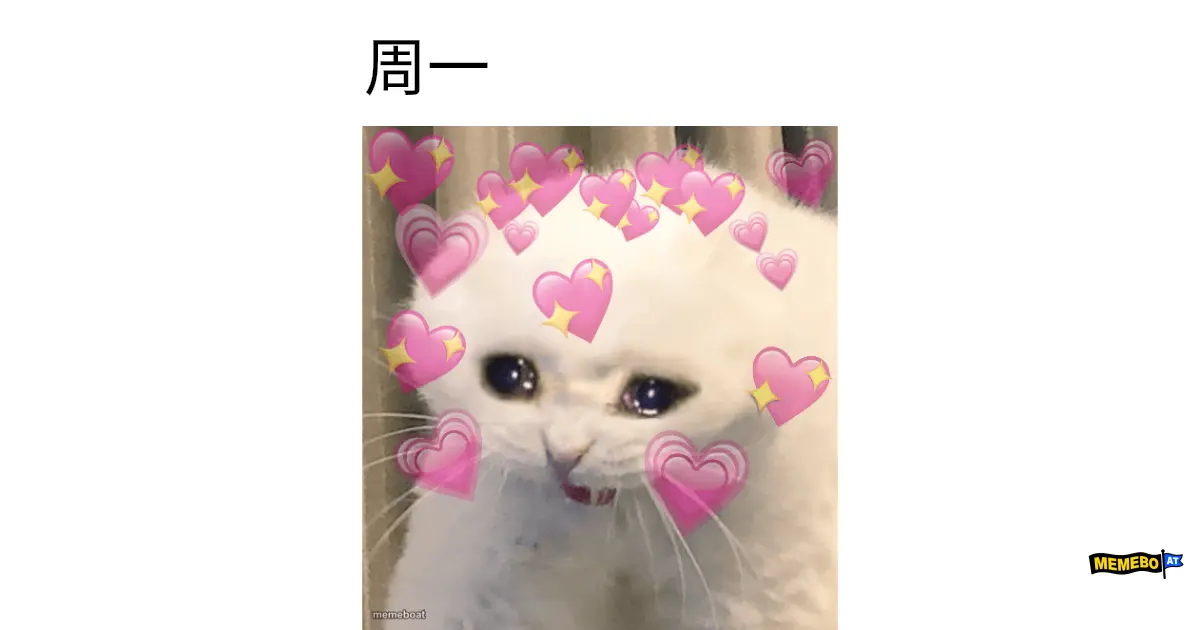 Crying Heart-Eyes Cat meme created by the community