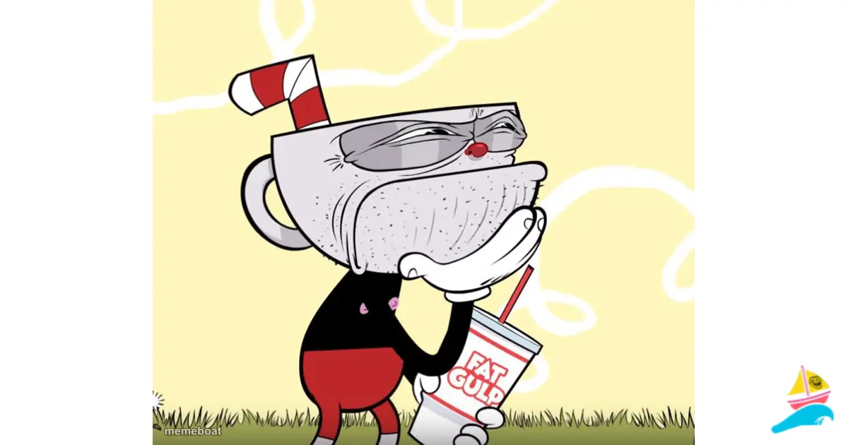 Cuphead Thinking meme