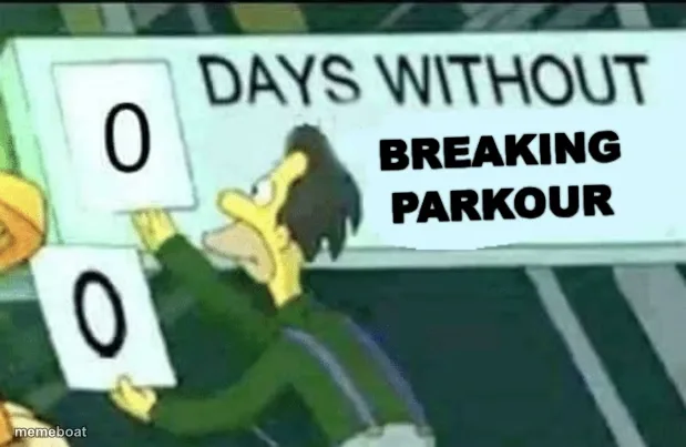 Days Without Incident meme created by the community