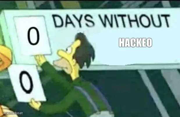 Days Without Incident meme created by the community