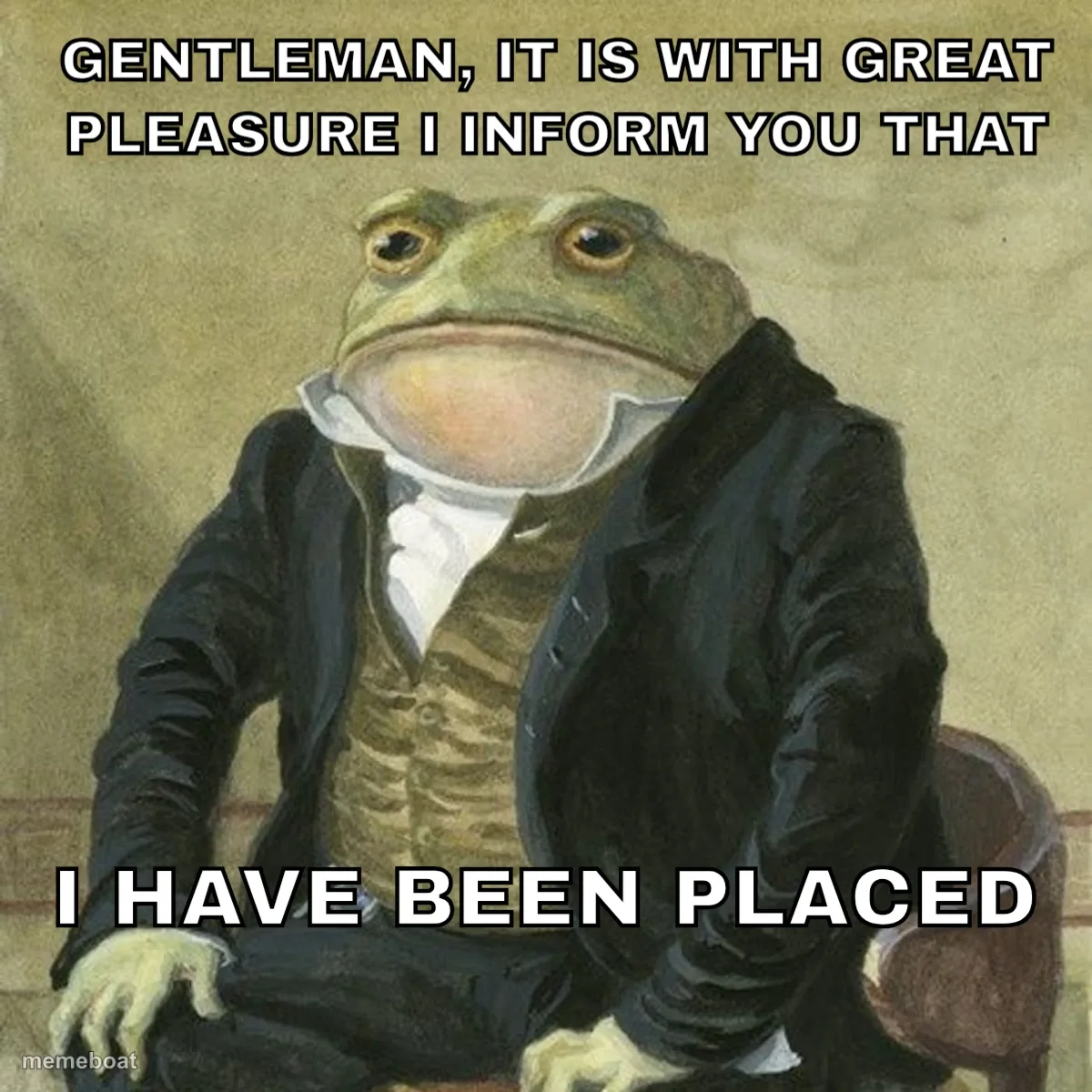 Distinguished Toad meme created by the community