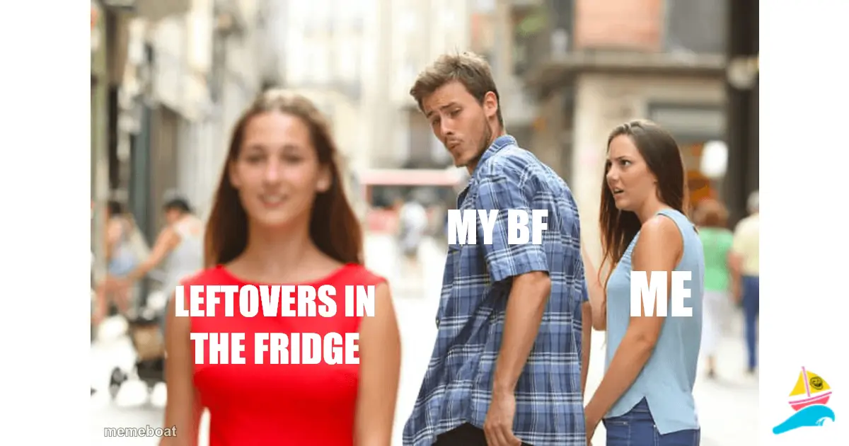 Leftovers in the fridge