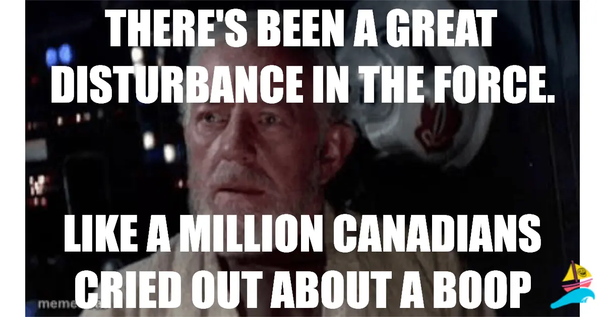 There's been a great disturbance in the force.