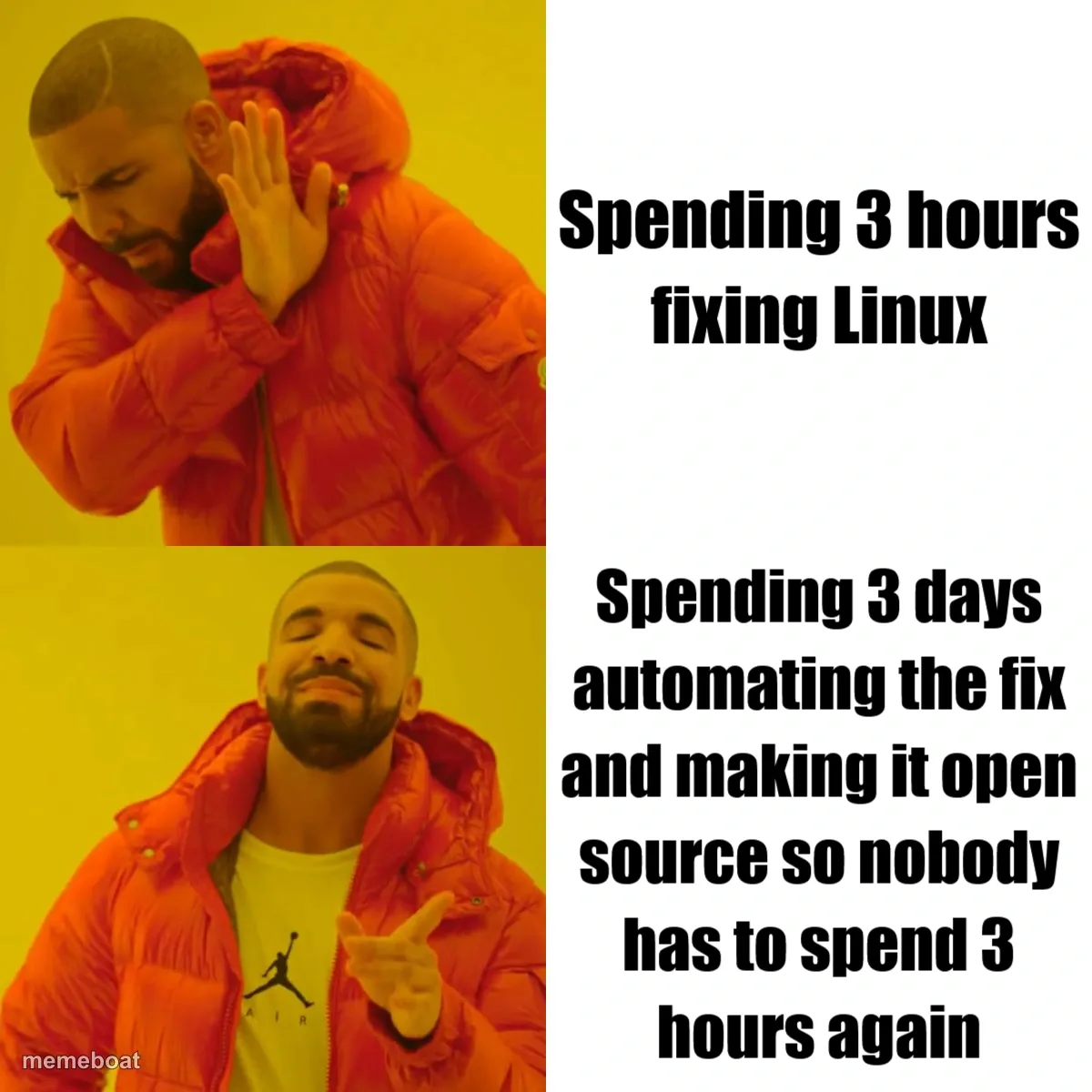 Drake Hotline Bling meme created by the community