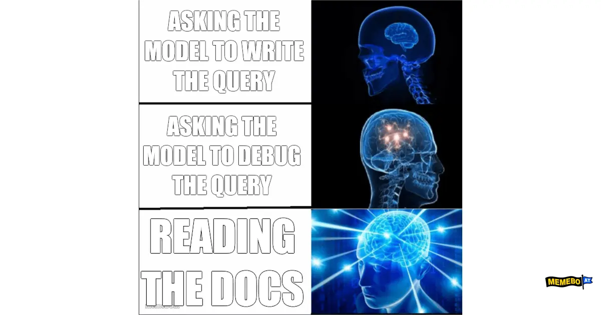 asking the model to write the query