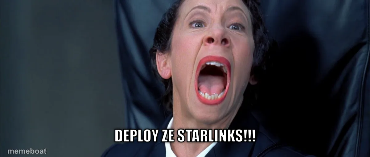 Deploy ze Starlinks!!!