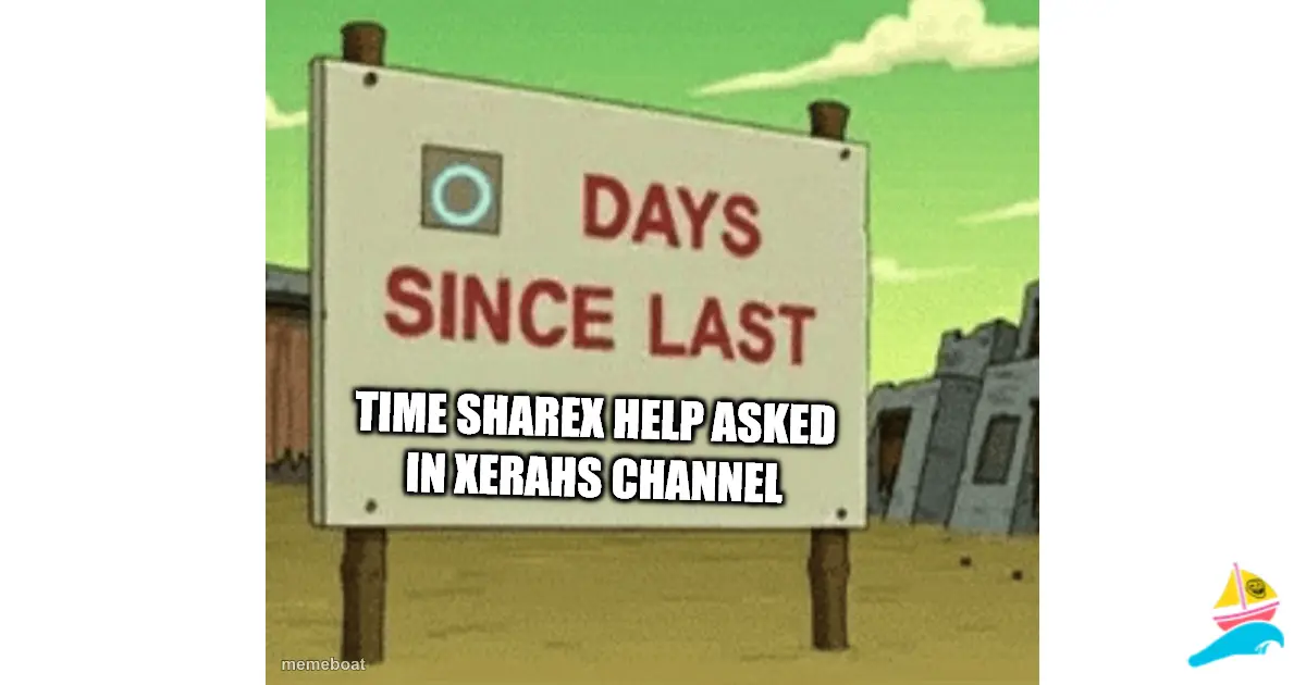 Time Sharex help asked in xerahs channel
