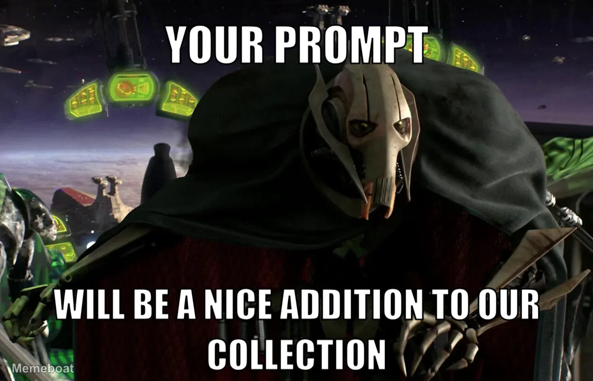 General Grievous Collection meme created by the community
