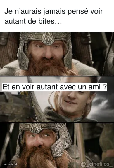 Je n’aurais jamais pensé voir autant de bites…