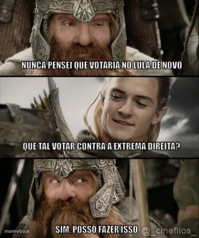 Gimli Staring At Legolas meme created by the community