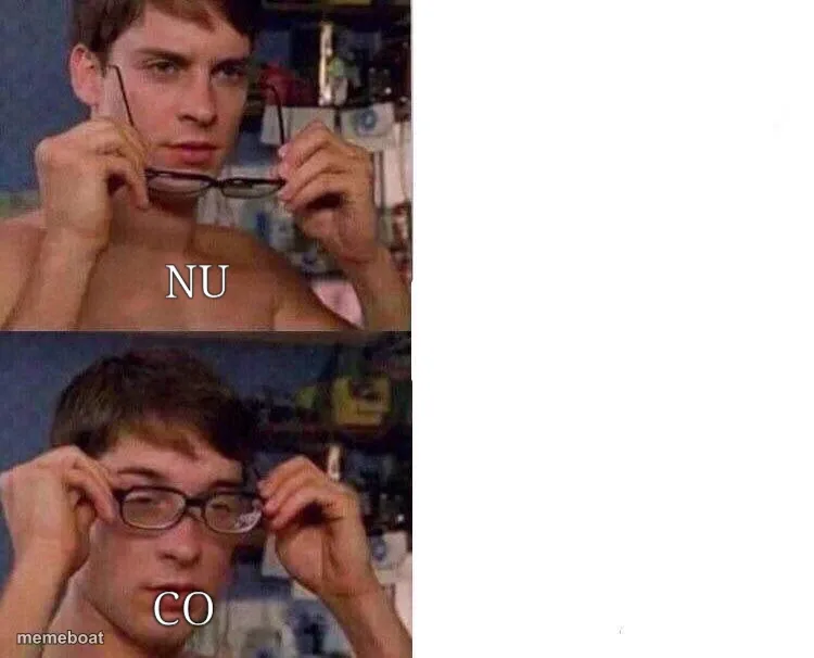 Glasses Off Nerd On meme created by the community