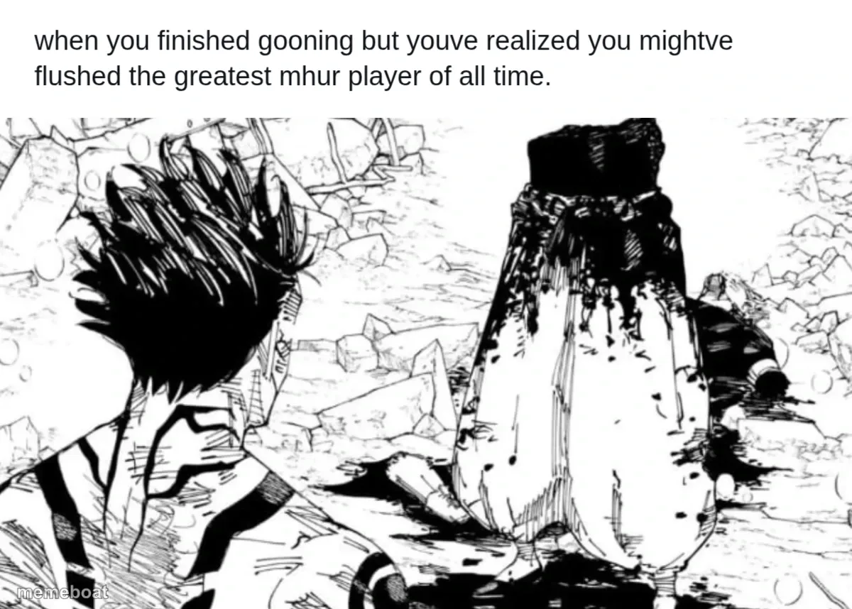 Gojo Cut In Half meme created by the community