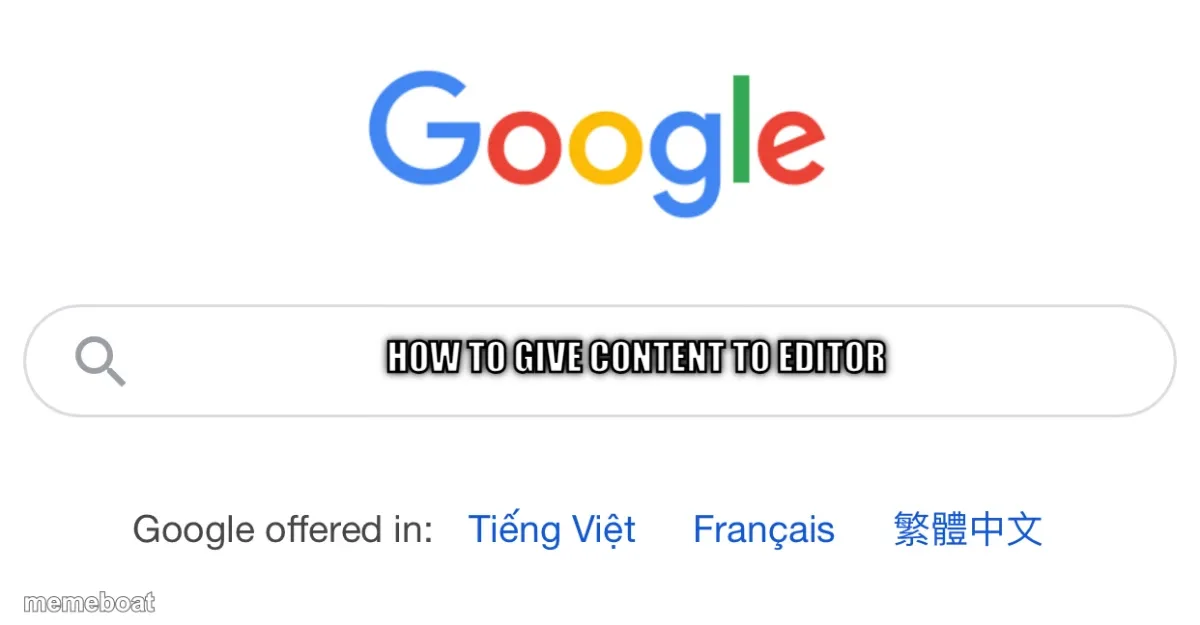 Google Search meme created by the community