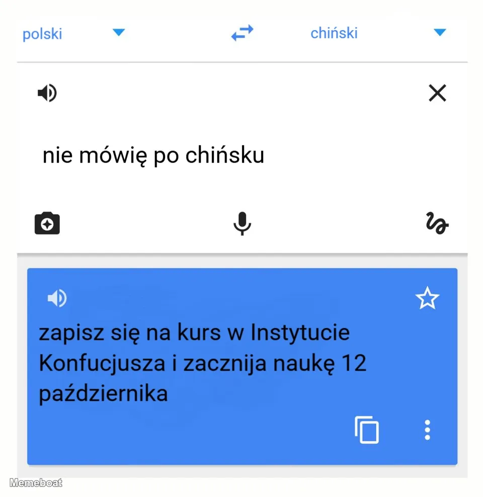 Google Translate meme created by the community