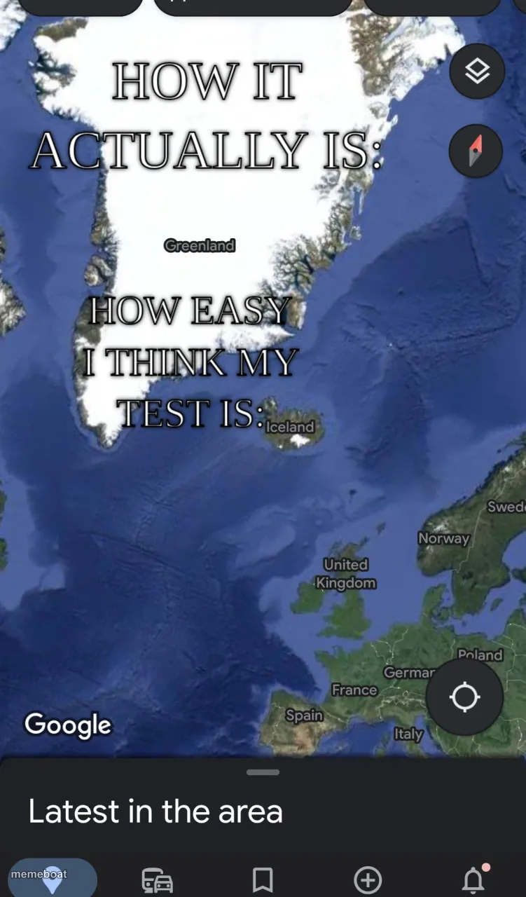 Greenland Vs Iceland Map meme created by the community