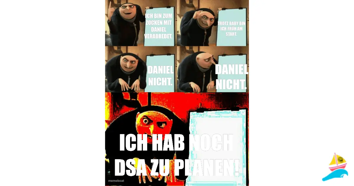 Ich bin zum Zocken mit Daniel verabredet.