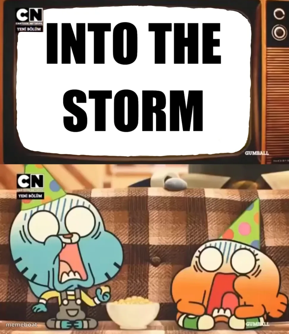Gumball shocked after watching tv meme created by the community