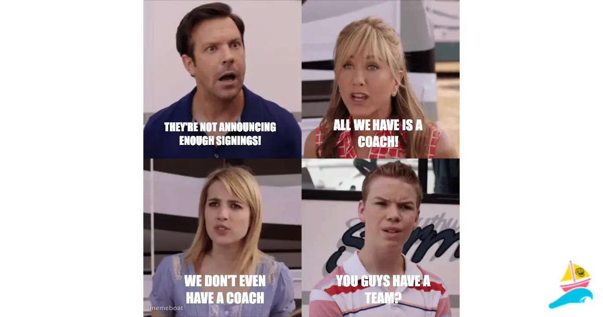 all we have is a coach!
