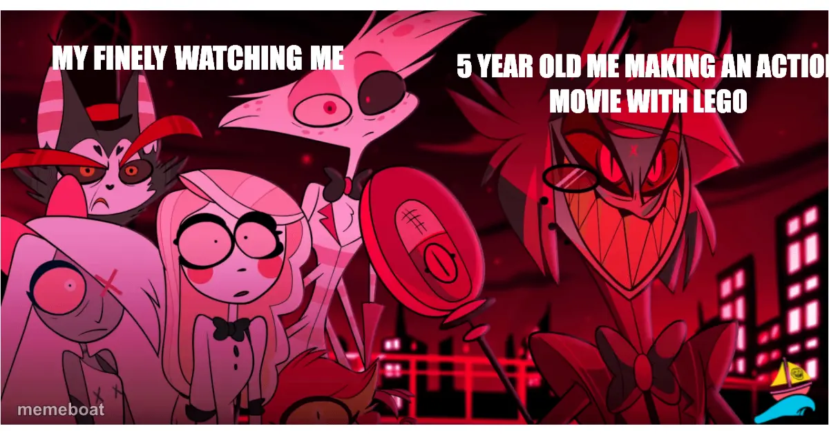 5 year old me making an action movie with lego