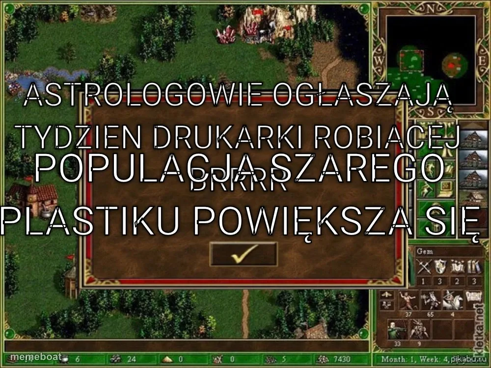Astrologowie ogłaszają tydzien drukarki robiacej brrrr