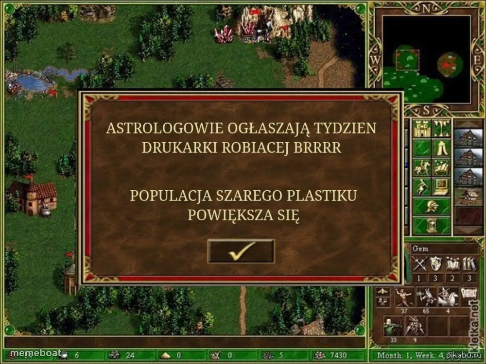 Astrologowie ogłaszają tydzien drukarki robiacej brrrr